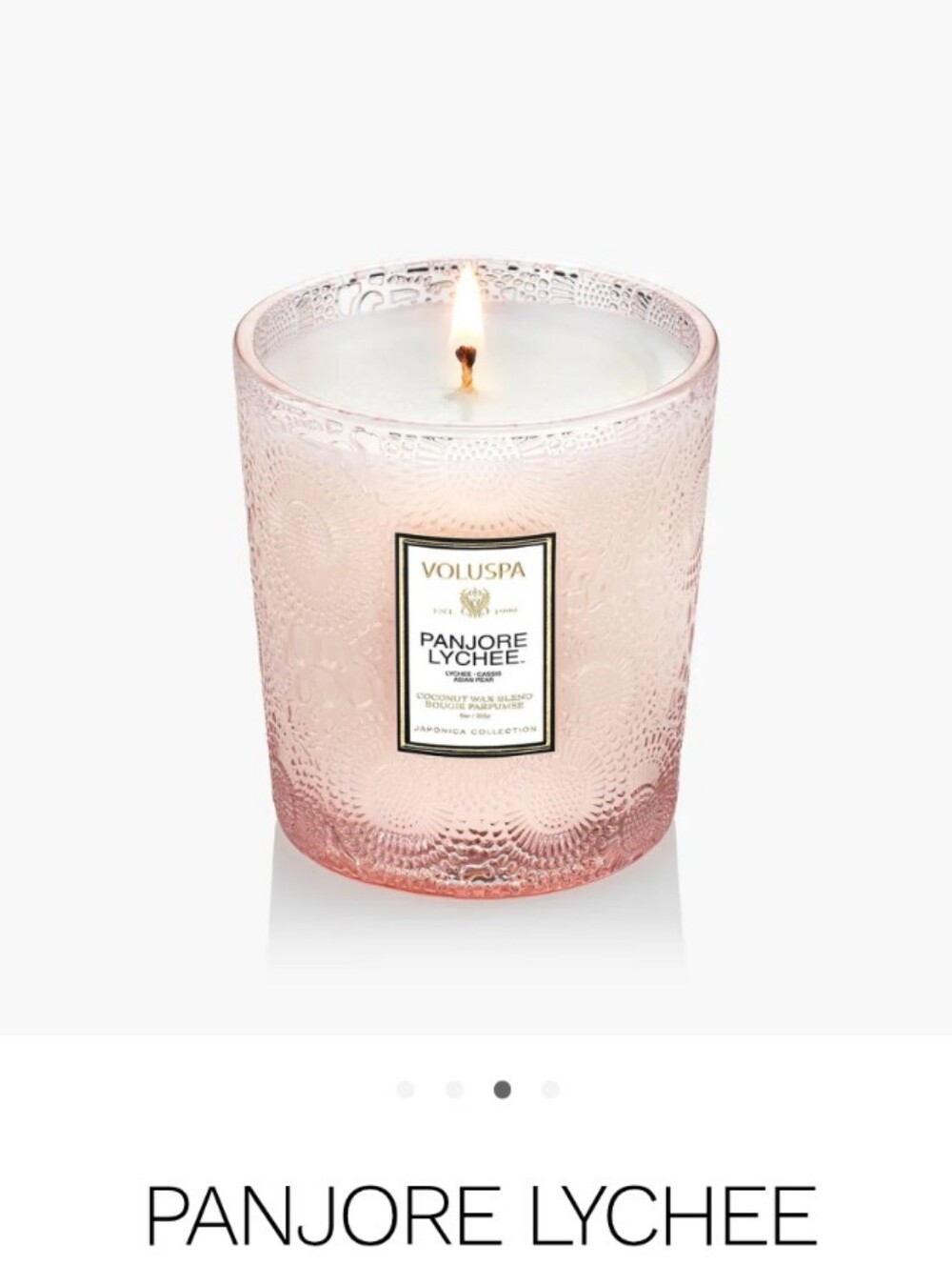 Voluspa Panjore Lychee Classic Candle 9oz